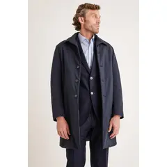 TRIAL - Impermeable hombre formal azul marino