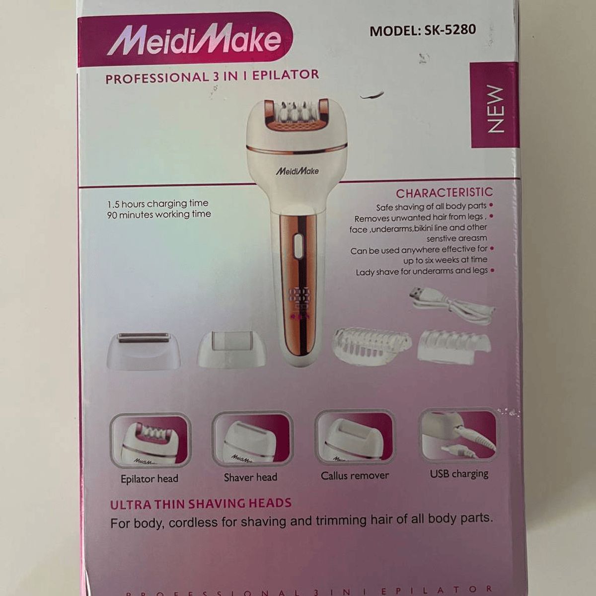 GENERICO - Removedor De Callos Maquina Depiladora 3 En 1 Recargable