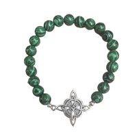 Pulsera Nudo De Brujas Elasticada Piedras Protección Suerte