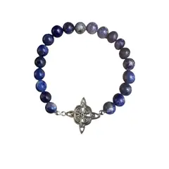 GENERICO - Pulsera Nudo De Brujas Elasticada Piedras Protección Suerte