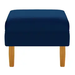 BODEVIR - Pouf Provenza Liso 1C Felpa 04 Azul Marino