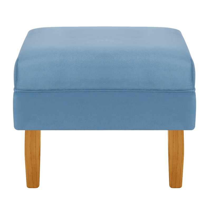 BODEVIR - Pouf Provenza Liso 1C Felpa 04 Azul Petroleo