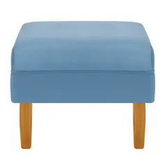 BODEVIR - Pouf Provenza Liso 1C Felpa 04 Azul Petroleo