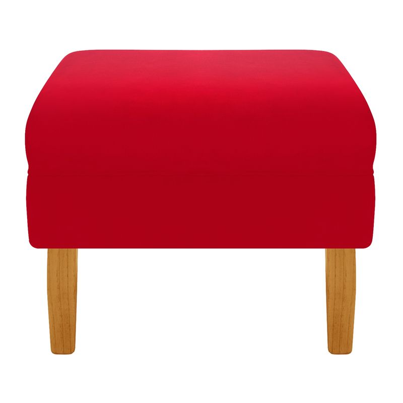 BODEVIR - Pouf Provenza Liso 1C Felpa 04 Rojo