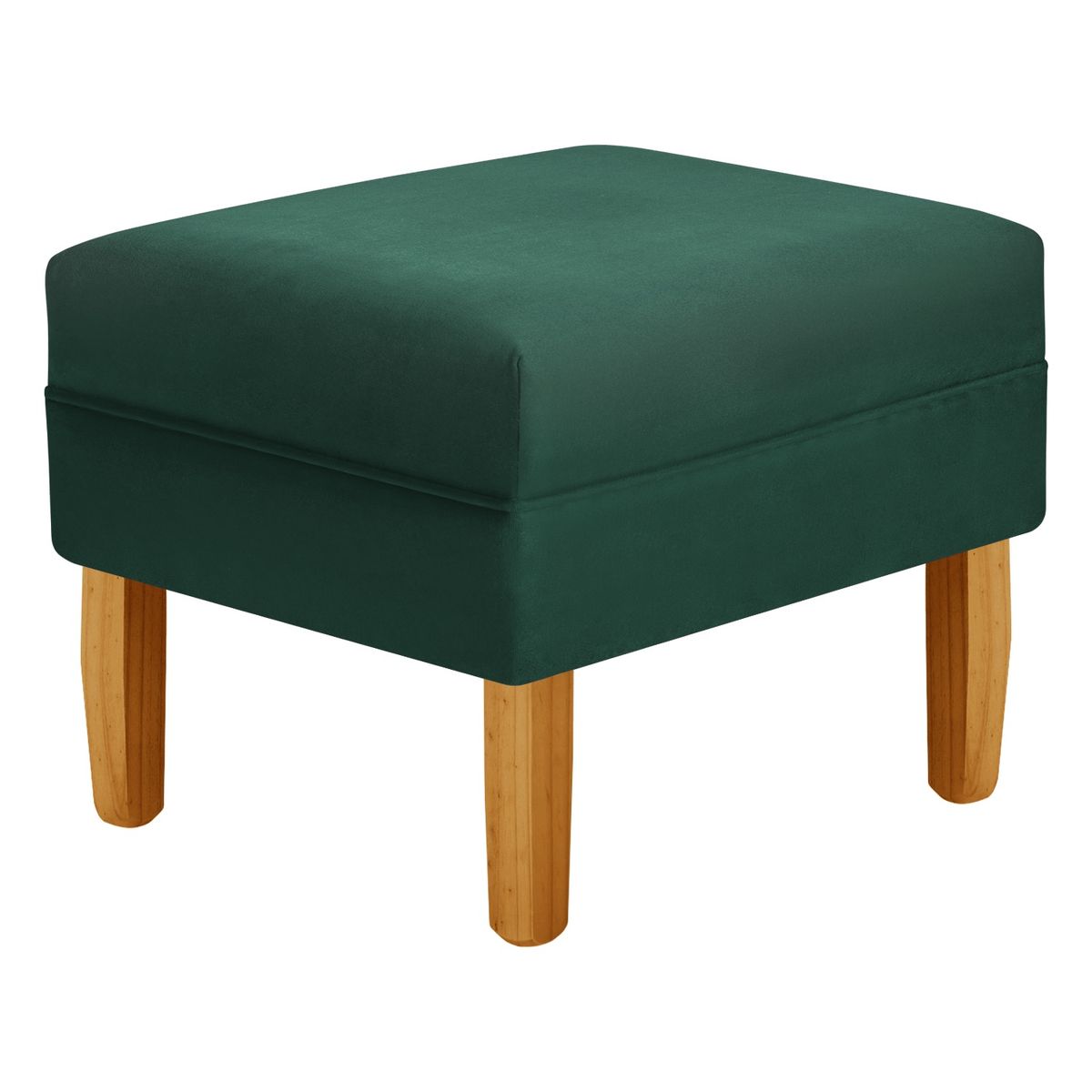 BODEVIR - Pouf Provenza Liso 1C Felpa 04 Verde Botella.