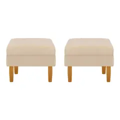 BODEVIR - Set Pouf Provenza Liso 1C Felpa 04 Beige