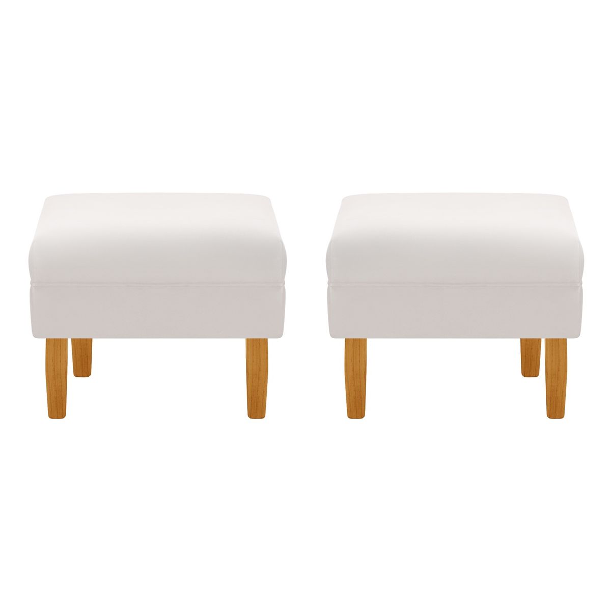 BODEVIR - Set Pouf Provenza Liso 1C Felpa 04 Crudo.