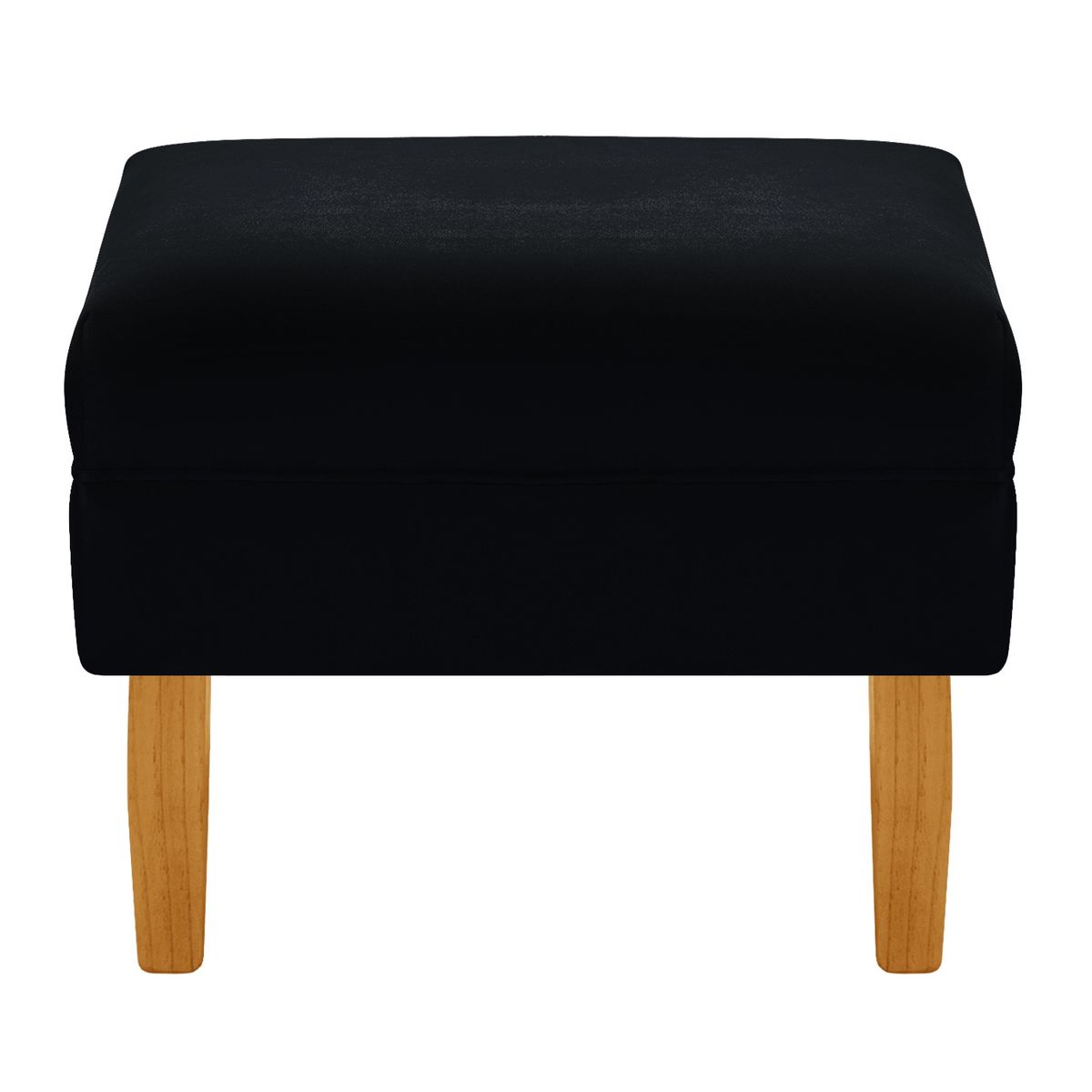 BODEVIR - Set Pouf Provenza Liso 1C Felpa 04 Negro
