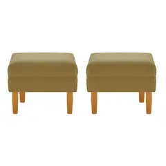 BODEVIR - Set Pouf Provenza Liso 1C Felpa 04 Verde Musgo