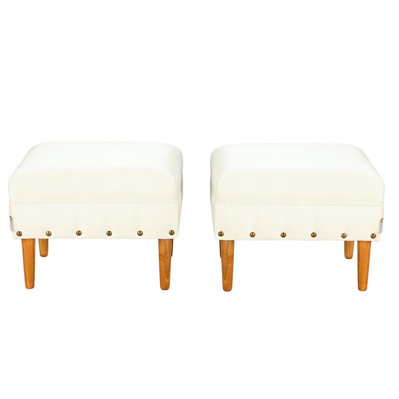 BODEVIR - Set Pouf Provenza Tacha 1C Felpa 04 Crudo