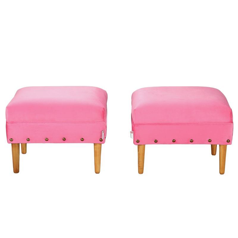 BODEVIR - Set Pouf Provenza Tacha 1C Felpa 04 Fucsia