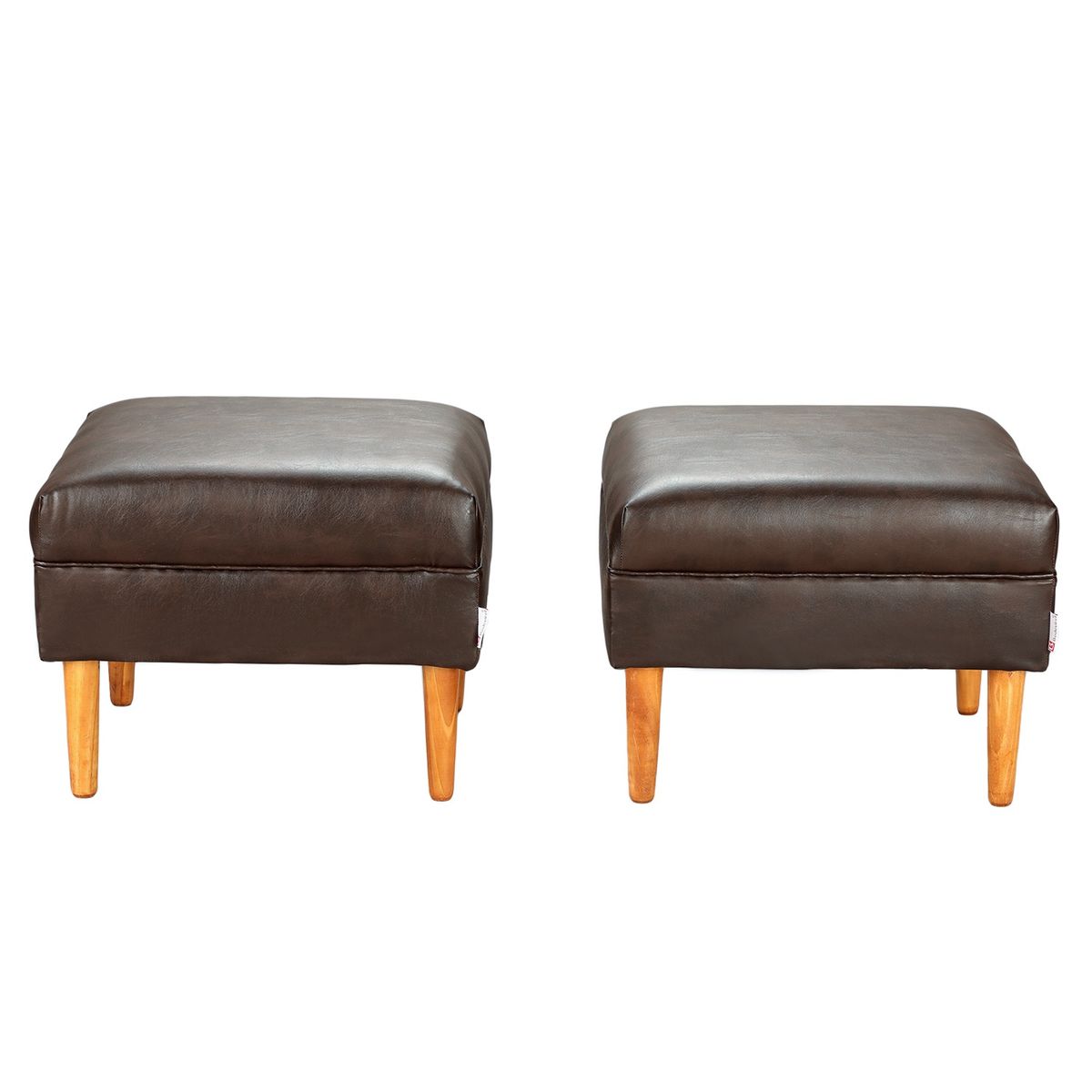 BODEVIR - Set Pouf Provenza Liso 1C PU 04 Chocolate