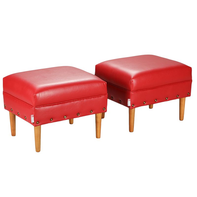 BODEVIR - Set Pouf Provenza Tacha 1C PU 04 Rojo