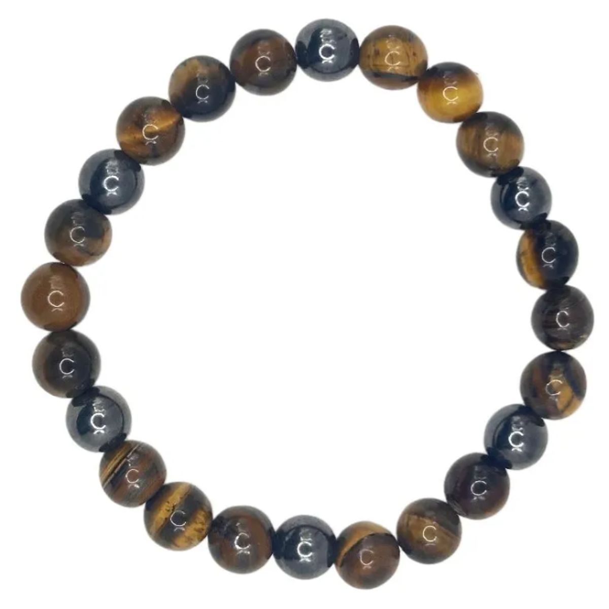 GENERICO - Pulsera Hematita Ojo De Tigre Piedras Curativas Protectoras