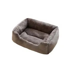 BABYLUNA - Cama Suave XXL para Perros y Gatos Máxima comodidad Gris