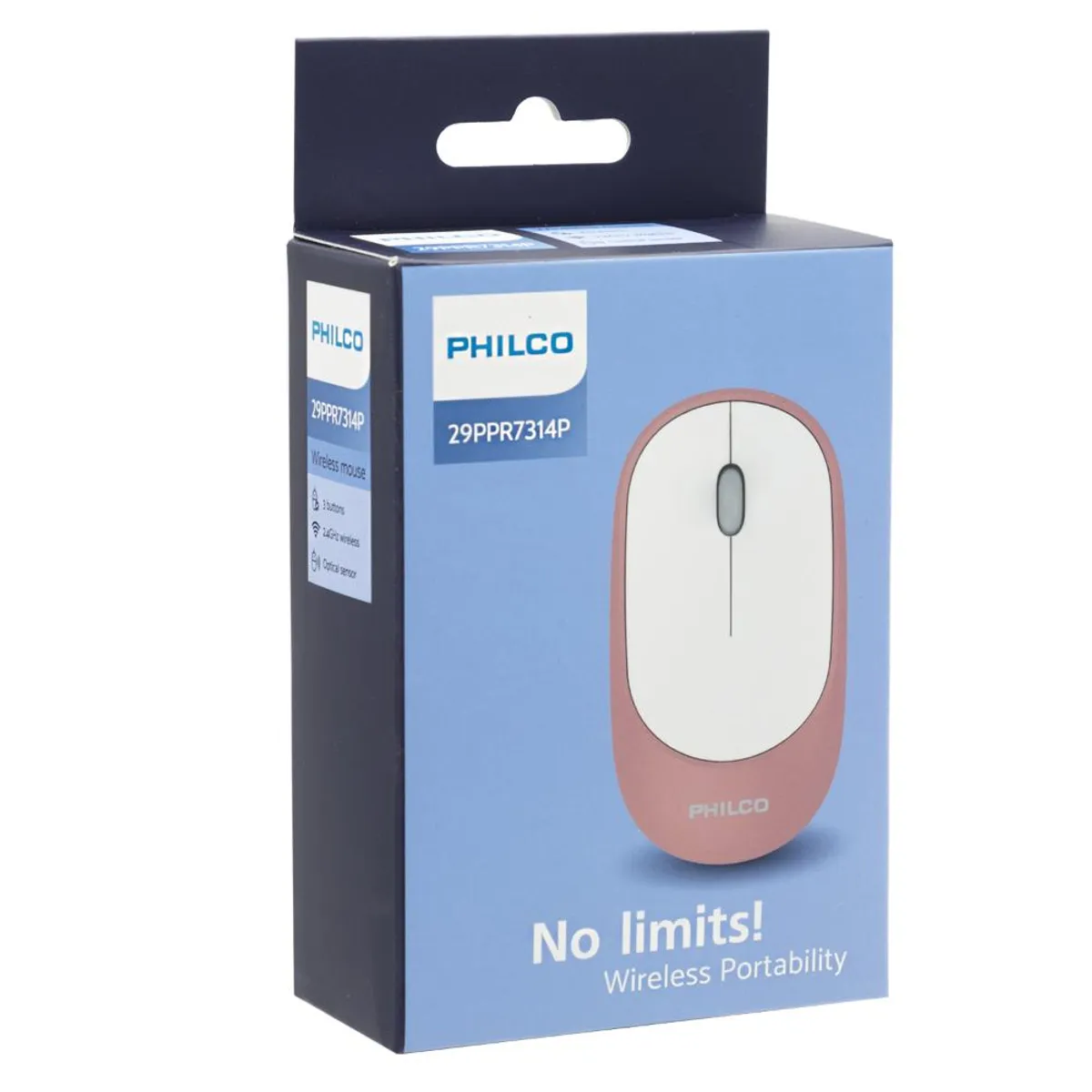 PHILCO - Mouse Inalámbrico Philco Rosado (SPK7314)