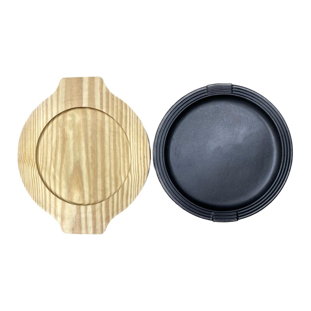 GENERICO - Plato de Hierro Fundido con borde diseño 23,8 cm de diámetro