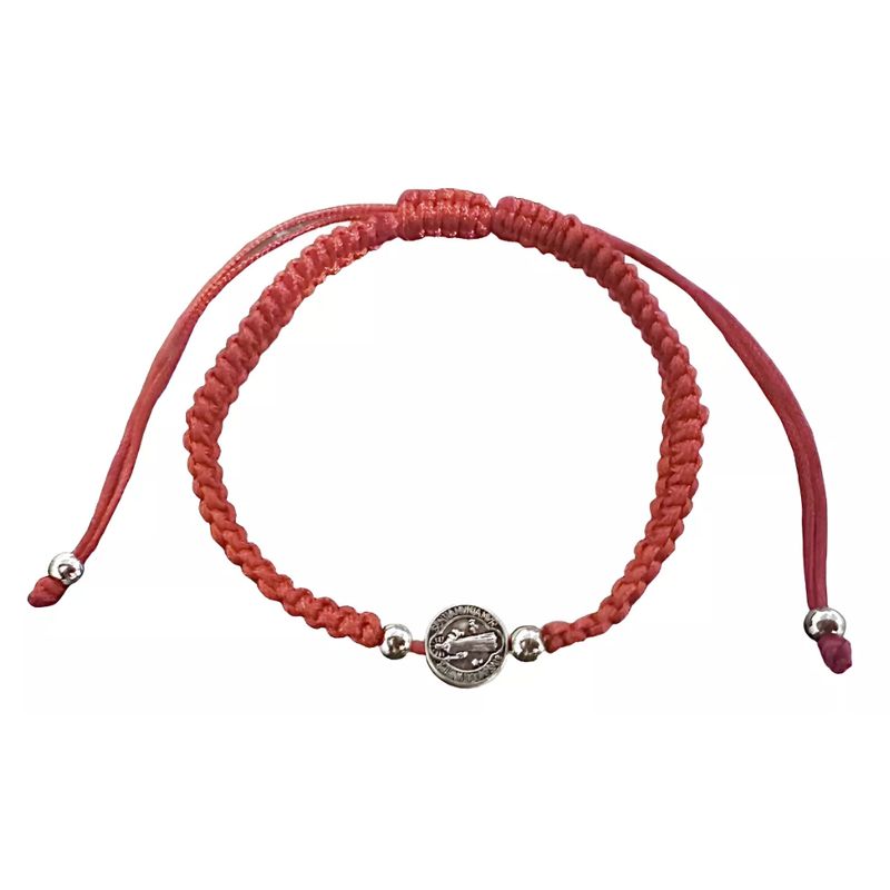 GENERICO - Pulsera Hilo Rojo San Benito Cruz Protección Anti Mal De Ojo