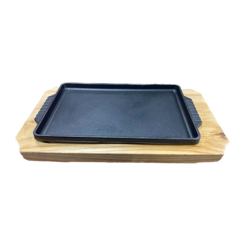 GENERICO - Plancha de Hierro Fundido Lisa 22 cm de largo