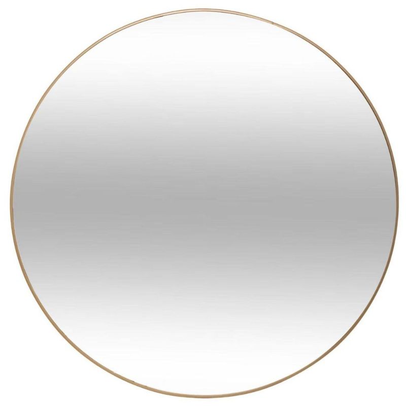ATMOSPHERA - Espejo Redondo Alice 76 cm Con Borde Metal Dorado Atmosphera