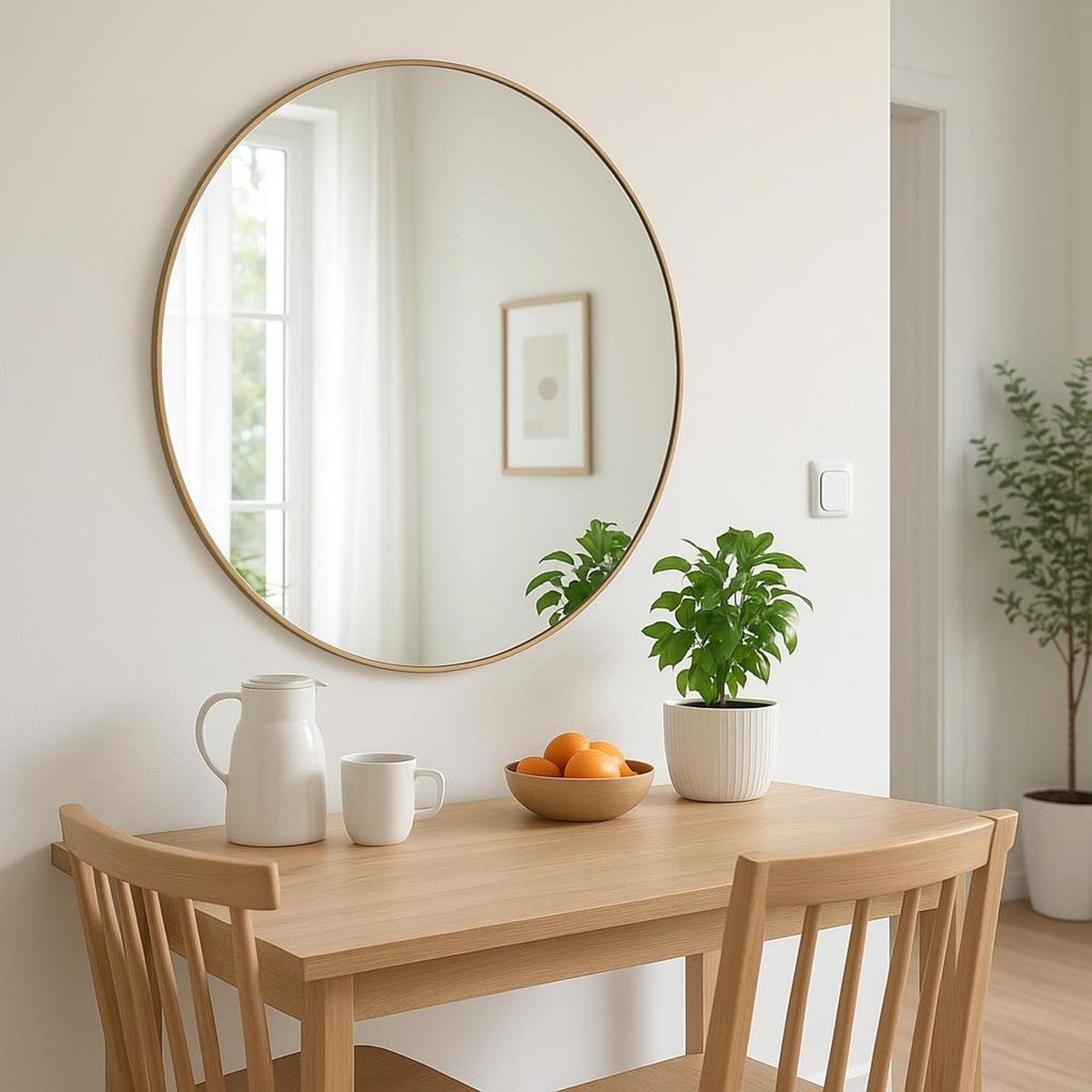 ATMOSPHERA - Espejo Redondo Alice 76 cm Atmosphera - Dorado