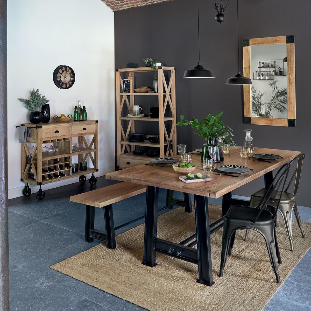 ATMOSPHERA - Alfombra de Yute Natural Decorativa 120x170 cm Atmosphera