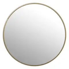 ATMOSPHERA - Espejo Redondo Alice 38 cm Borde Metal Dorado