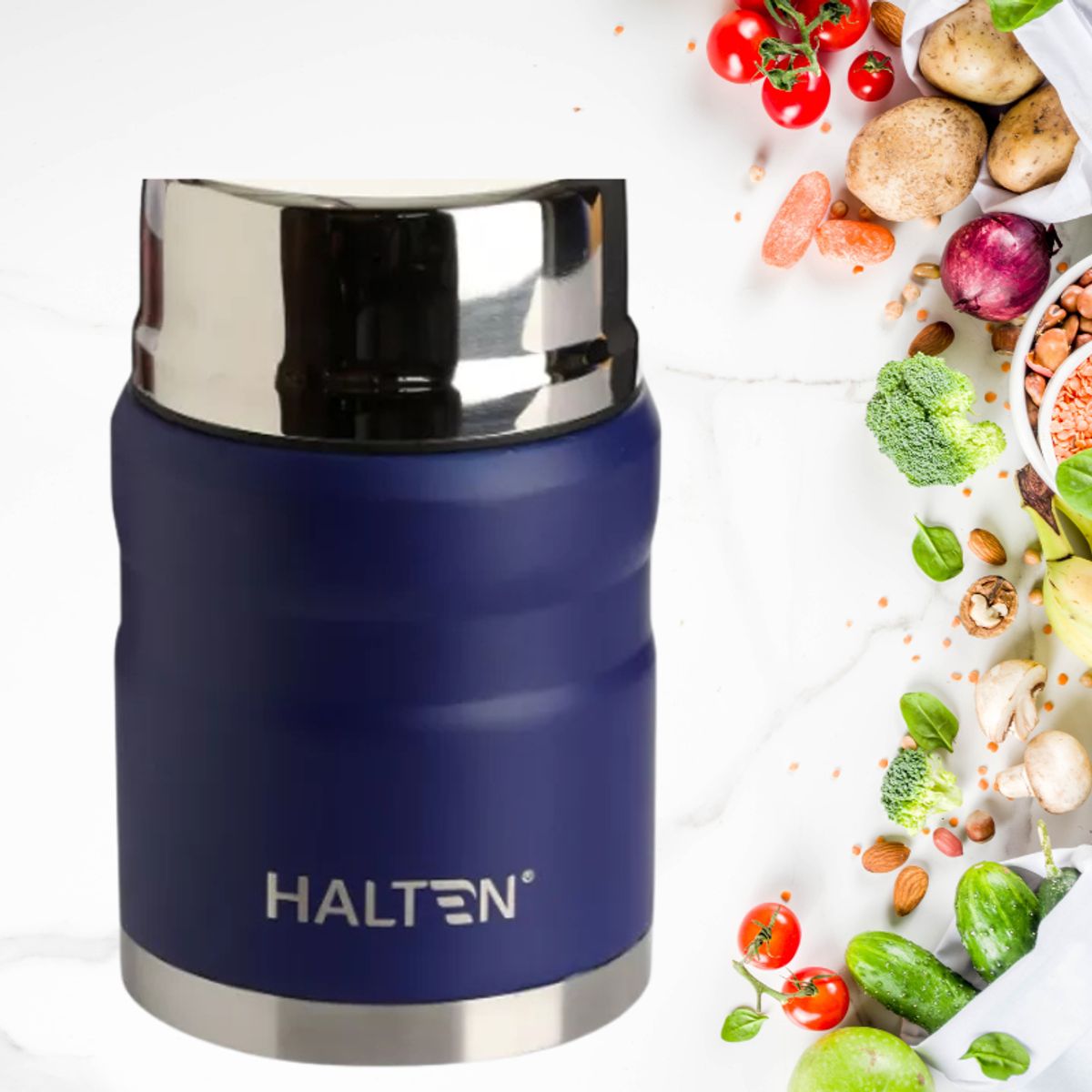HALTEN - Termo Comida Acero Inoxidable 0.75 Litros Halten