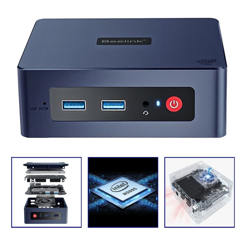 BEELINK - Mini Pc Beelink Mini S 8gb 256gb Win 11 Intel Celeron N5095