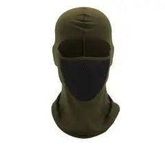 GENERICO - Pasamontaña Mascara Balaclava Lycra Bicicleta Moto Verde