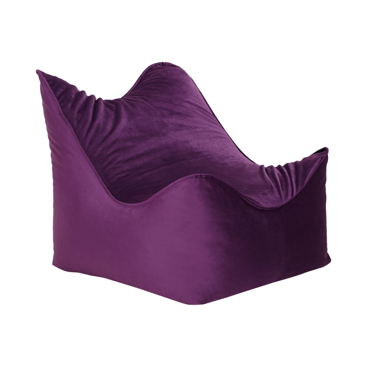 BODEVIR - Pouf Potter 1C Felpa Morado.