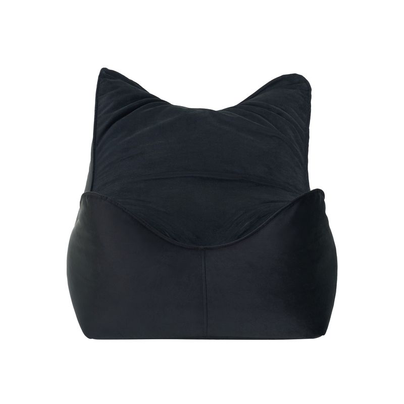 BODEVIR - Pouf Potter 1C Felpa Negro