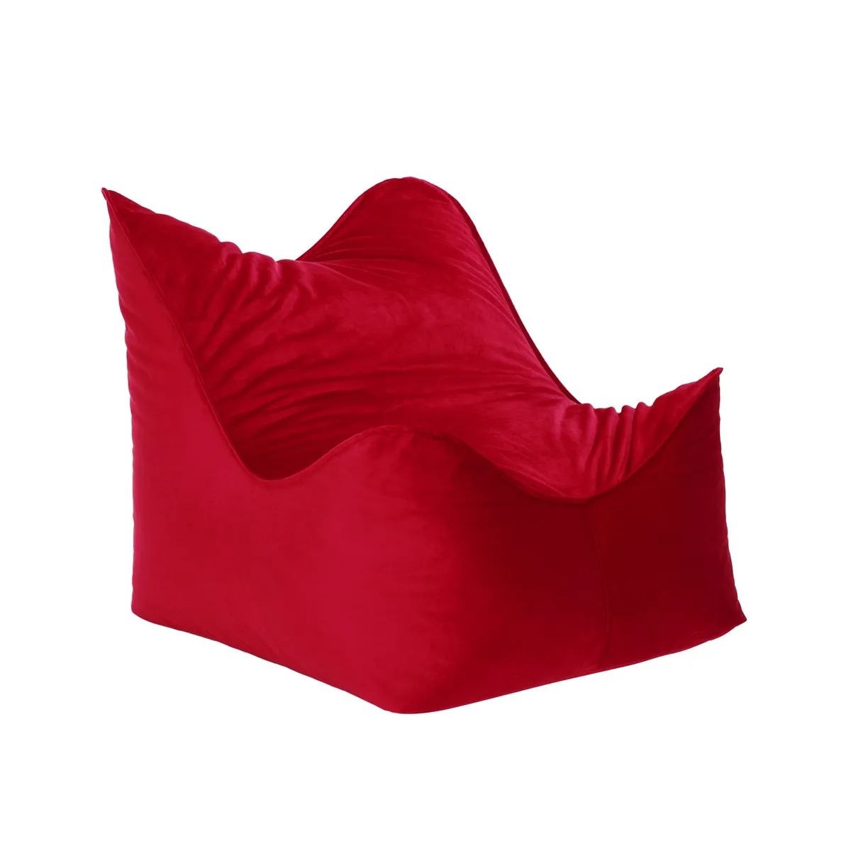 BODEVIR - Pouf Potter 1C Felpa Rojo