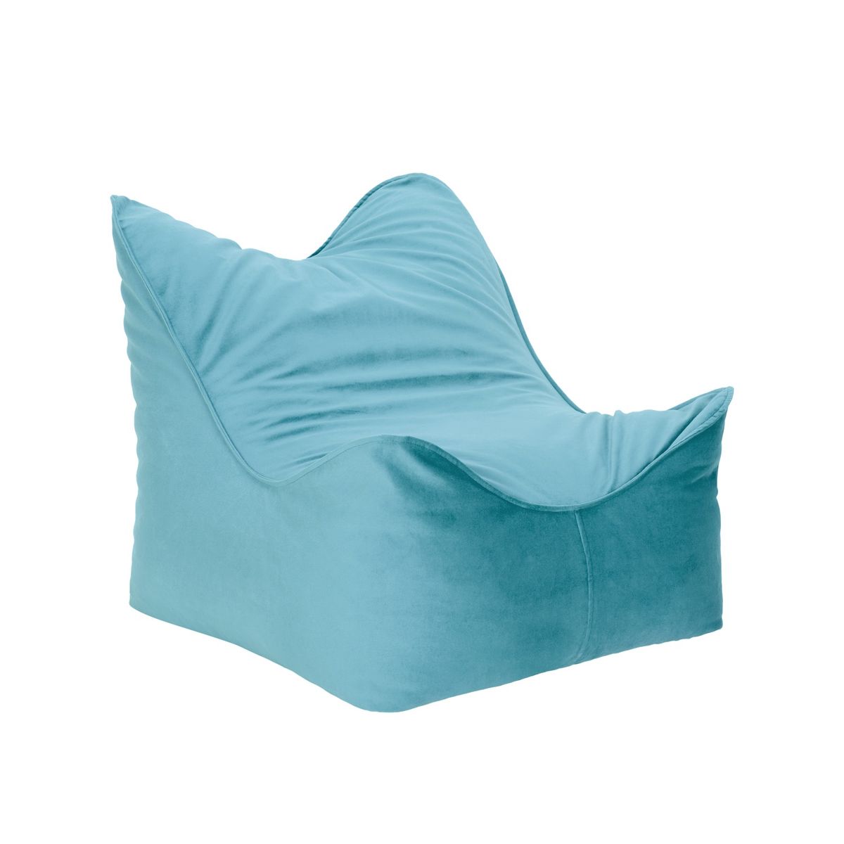 BODEVIR - Pouf Potter 1C Felpa Turquesa