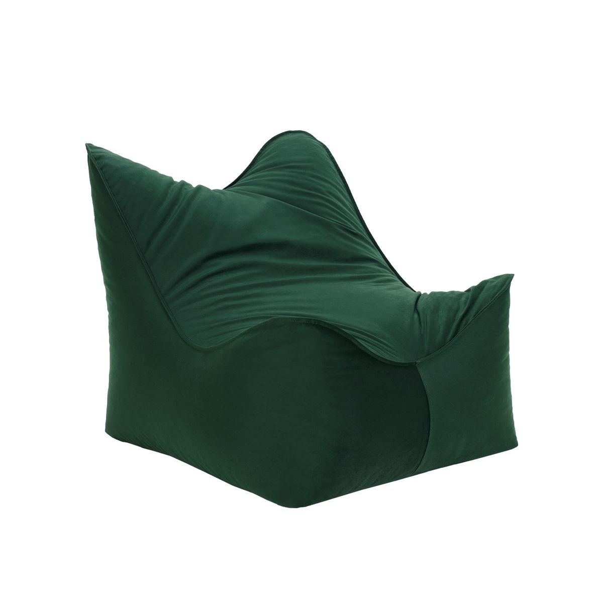 BODEVIR - Pouf Potter 1C Felpa Verde Botella.