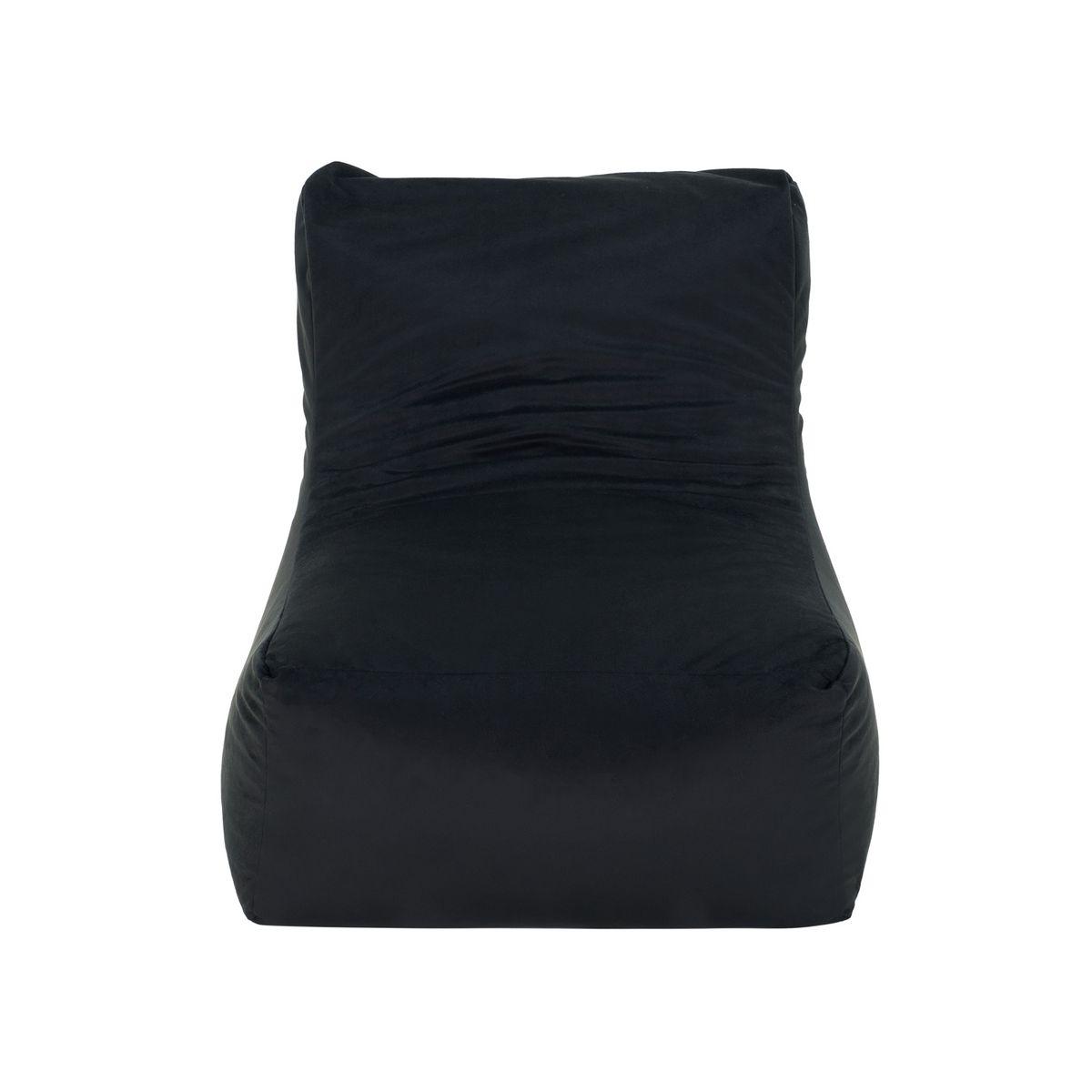BODEVIR - Pouf Tatto 1C Felpa Negro