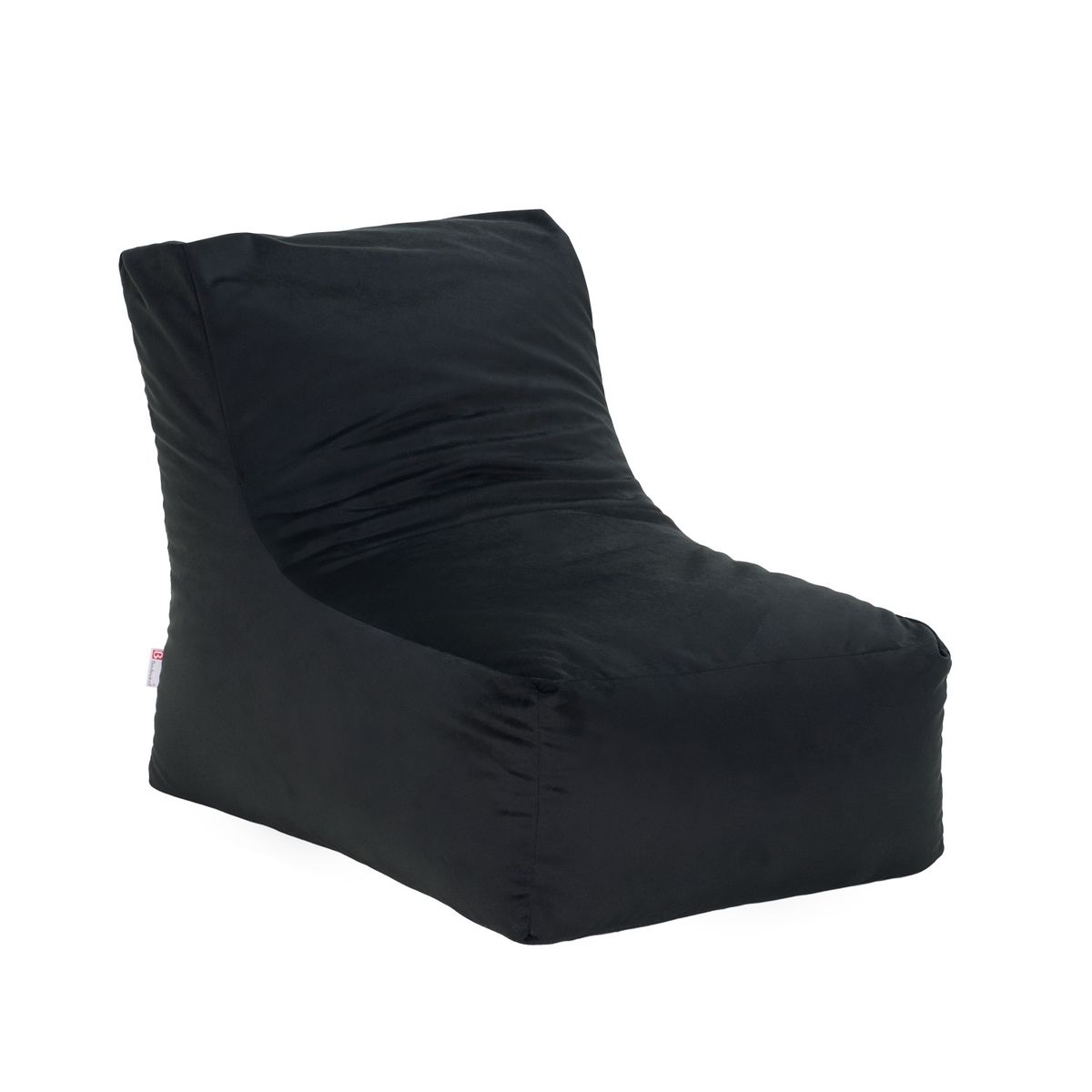 BODEVIR - Pouf Tatto 1C Felpa Negro