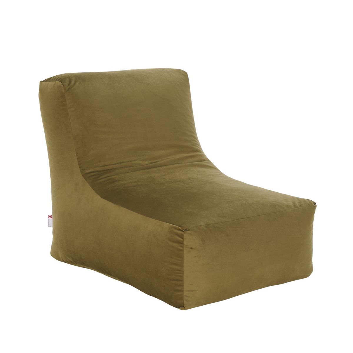 BODEVIR - Pouf Tatto 1C Felpa Verde Musgo