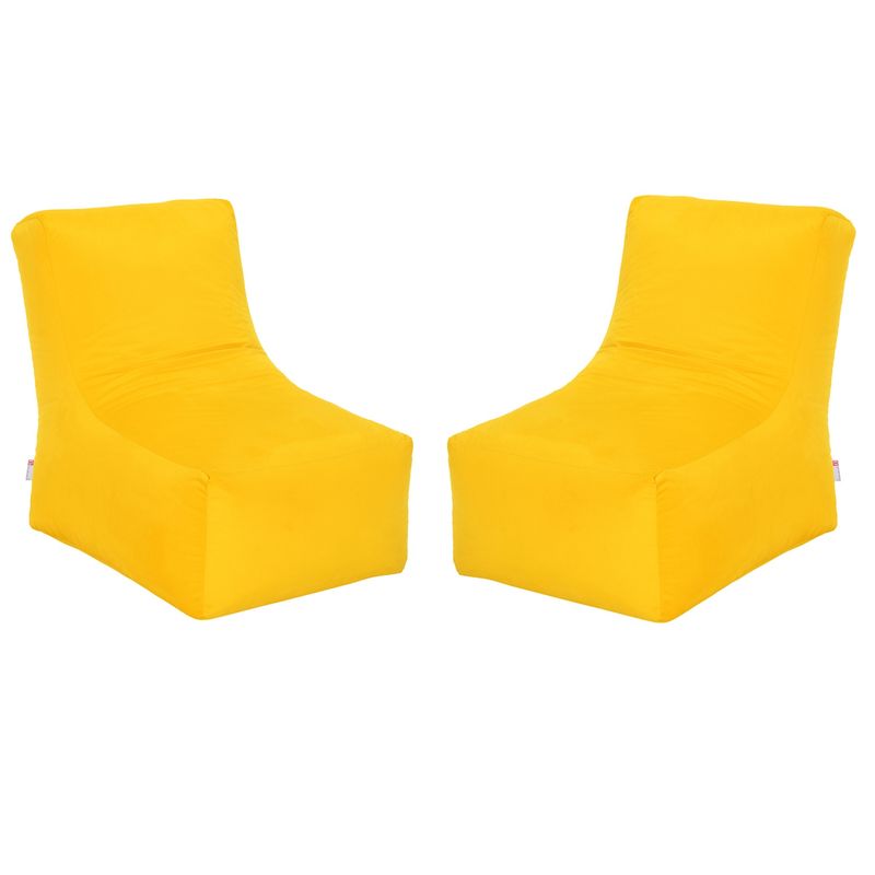 BODEVIR - Set Pouf Tatto 1C Felpa Amarillo