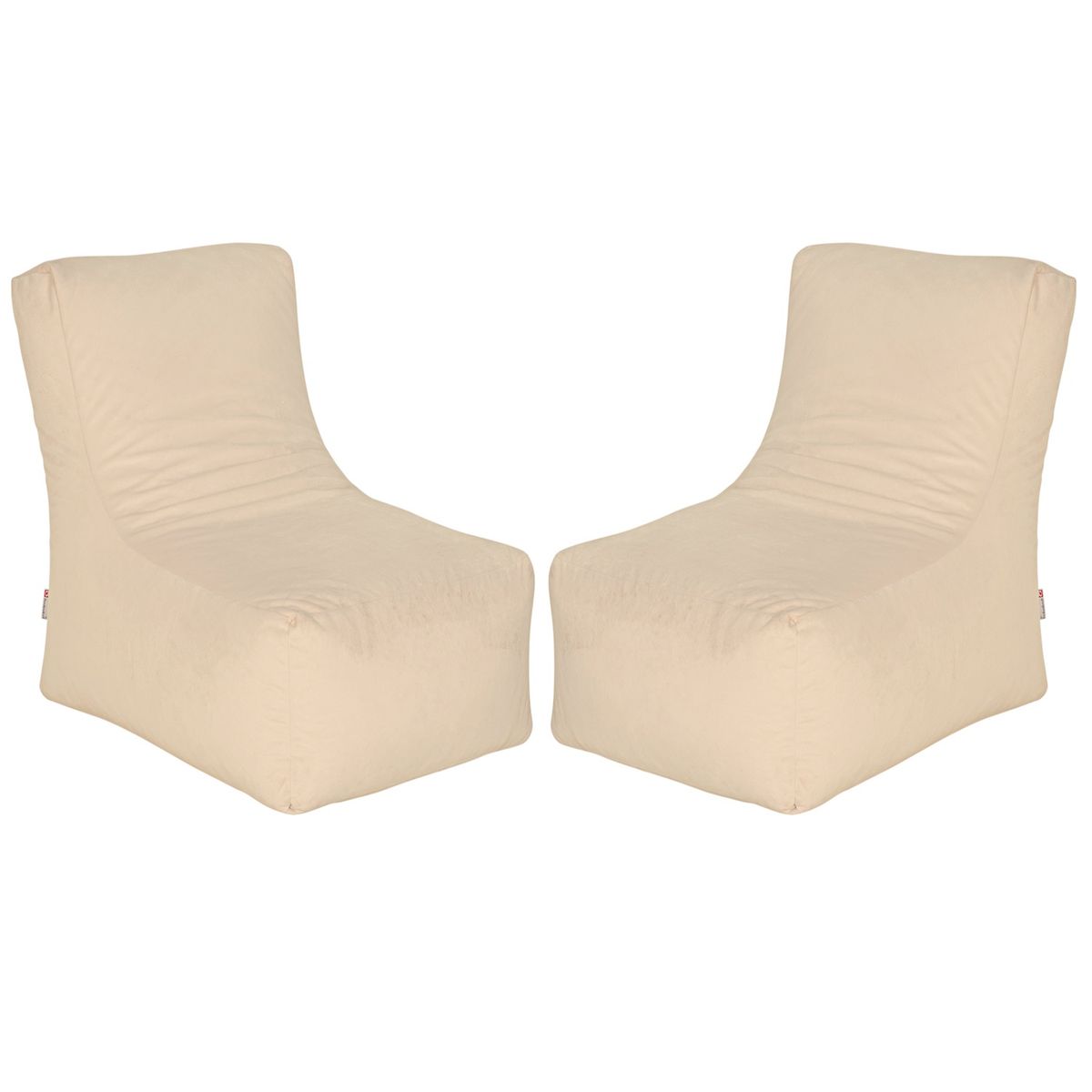 BODEVIR - Set Pouf Tatto 1C Felpa Beige