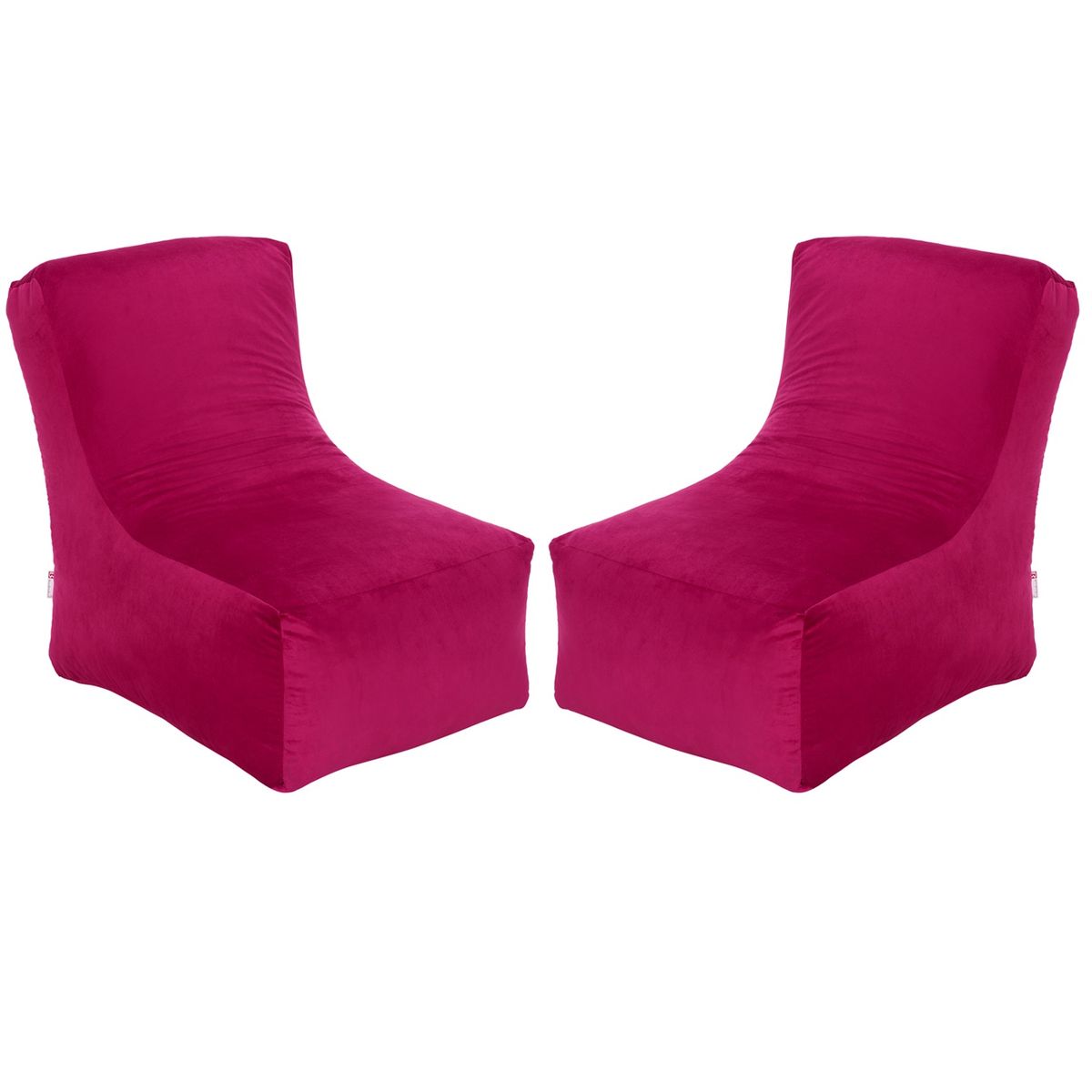 BODEVIR - Set Pouf Tatto 1C Felpa Burdeo