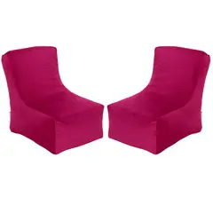 BODEVIR - Set Pouf Tatto 1C Felpa Burdeo