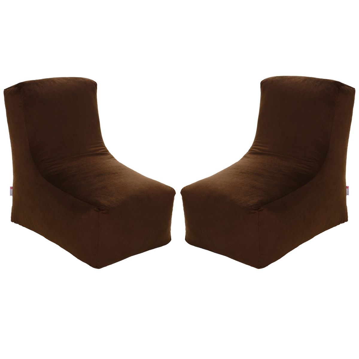BODEVIR - Set Pouf Tatto 1C Felpa Chocolate