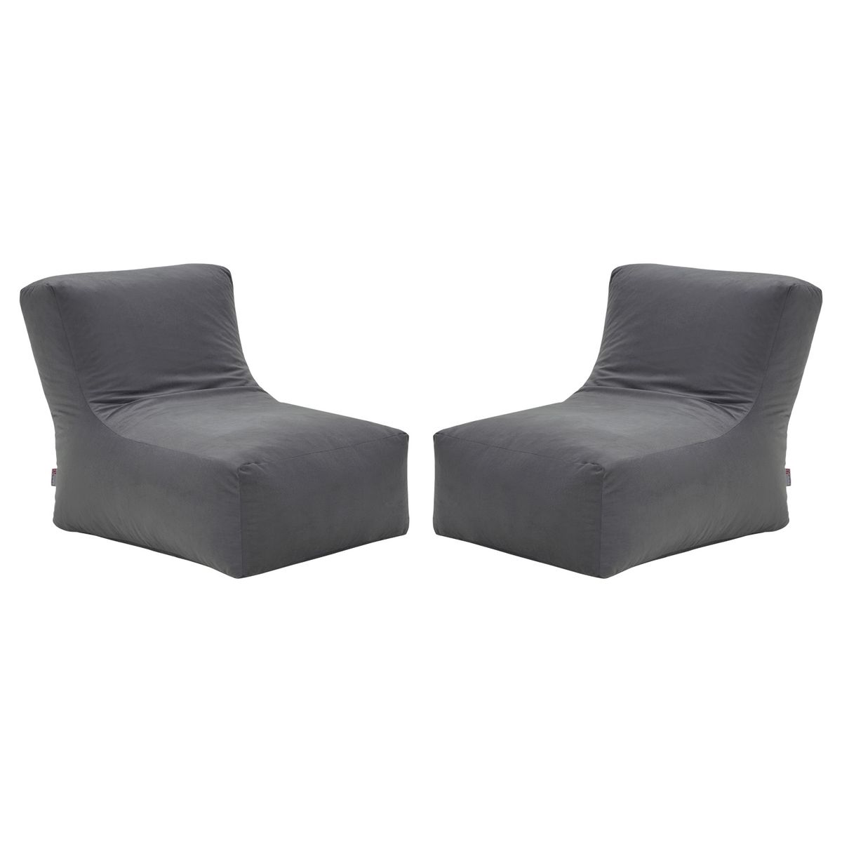 BODEVIR - Set Pouf Tatto 1C Felpa Gris