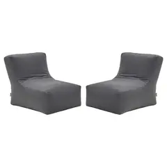 BODEVIR - Set Pouf Tatto 1C Felpa Gris