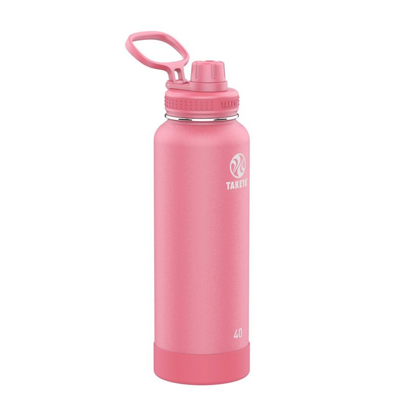 TAKEYA - Botella Takeya Térmica 1.18 Lt Antigoteo – Color Pink Mimosa