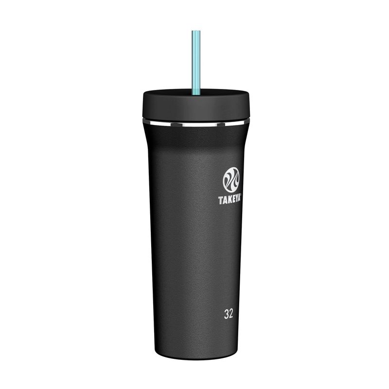 TAKEYA - Botella Takeya Térmica Tumbler 950 Ml Bombilla - Color Onyx