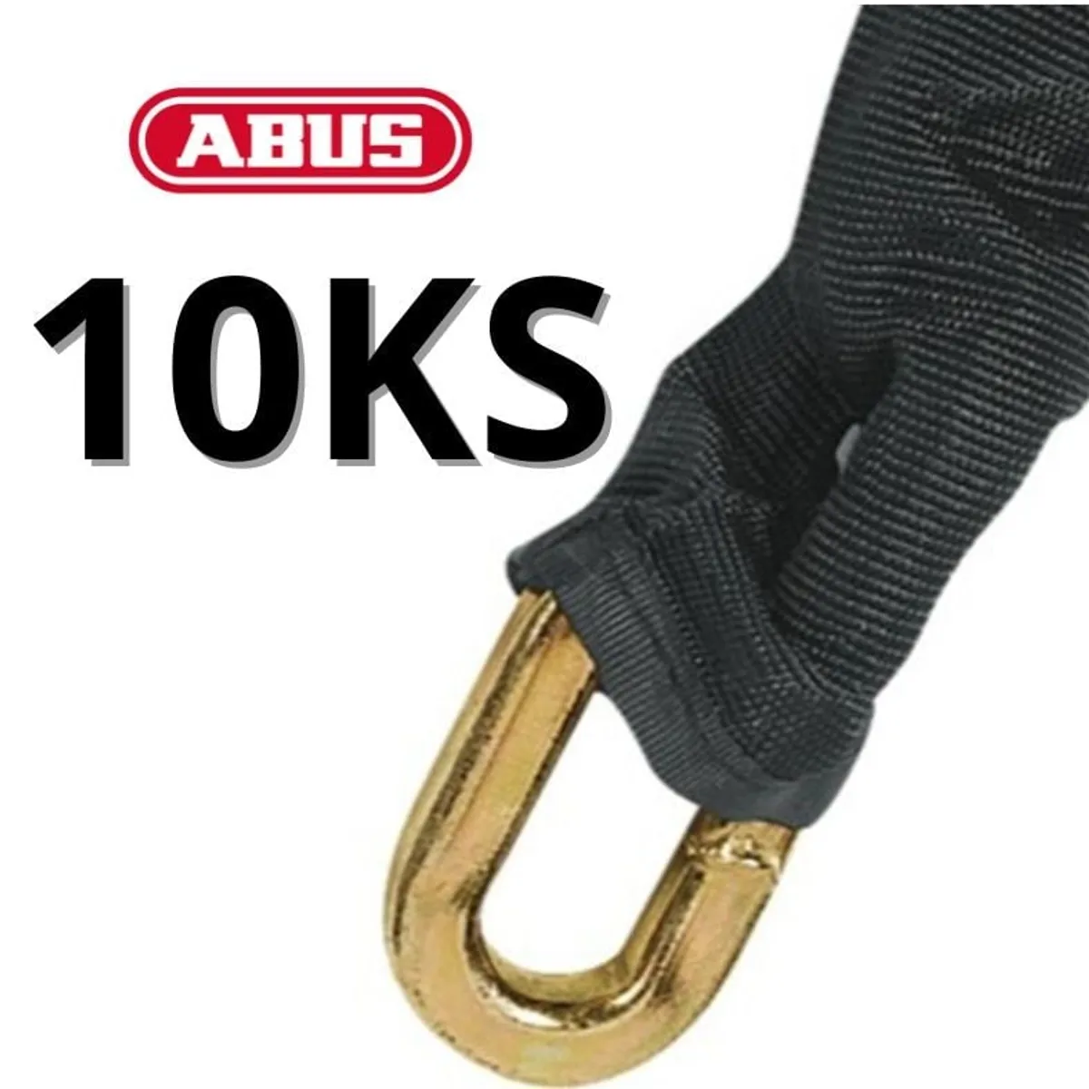 ABUS - Cadena Acero Serie 10KS 170cm Endurecido Alta Seguridad