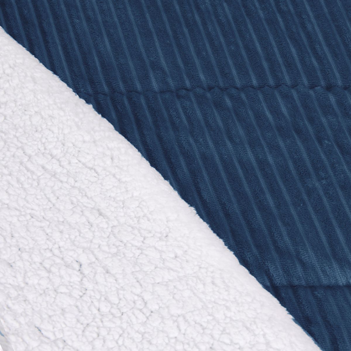 MASHINI - Plumón  Corduroy sherpa  2 Plazas 240x220 Cm azul