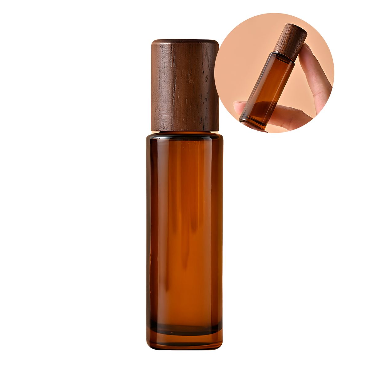 GENERICO - X12 Roll On Botella Esmerilado Rodillo Ámbar Aceite 10ml